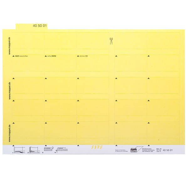 Selbstklebe-Reiter, gelb, 55 mm breit, Karton-Artikelnummer-405001