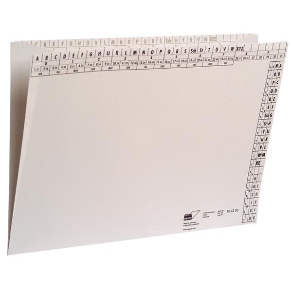 Ordnungsmappe f. DIN A4, Recyclingkarton, weiß, 110 g/qm-Artikelnummer-104220