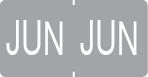 Monatsetikett "JUN", grau, 500 Stck./Rolle-Artikelnummer-761279/06