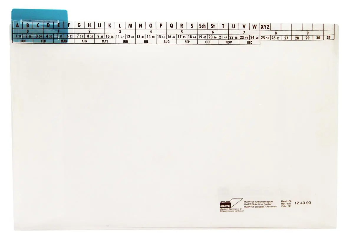 Aktionsmappe aus PP, 400 g/qm, klar, mit Läufer 