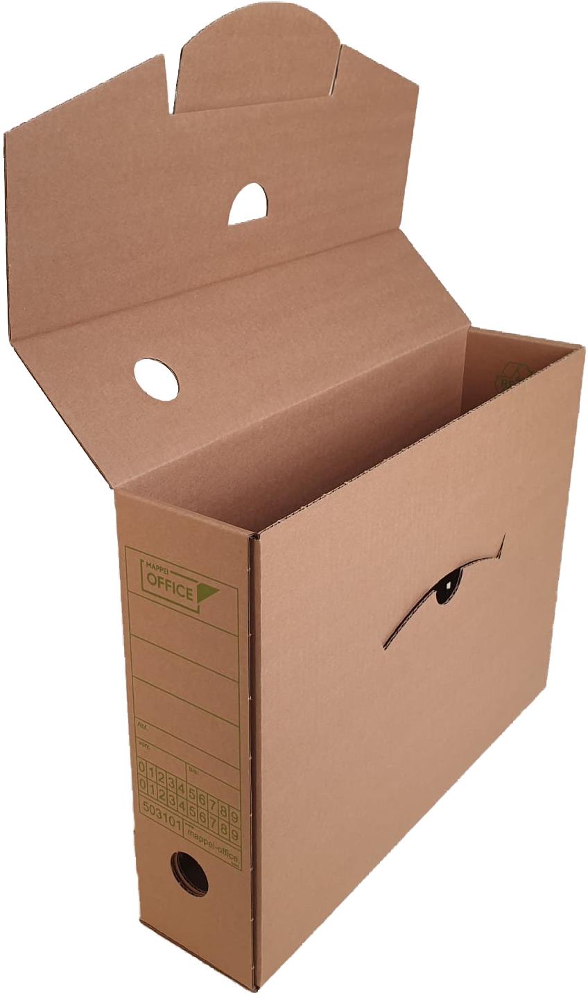 Archivschachtel für Ordnerinhalt DIN A 4, 7,5 cm breit-Artikelnummer-503101