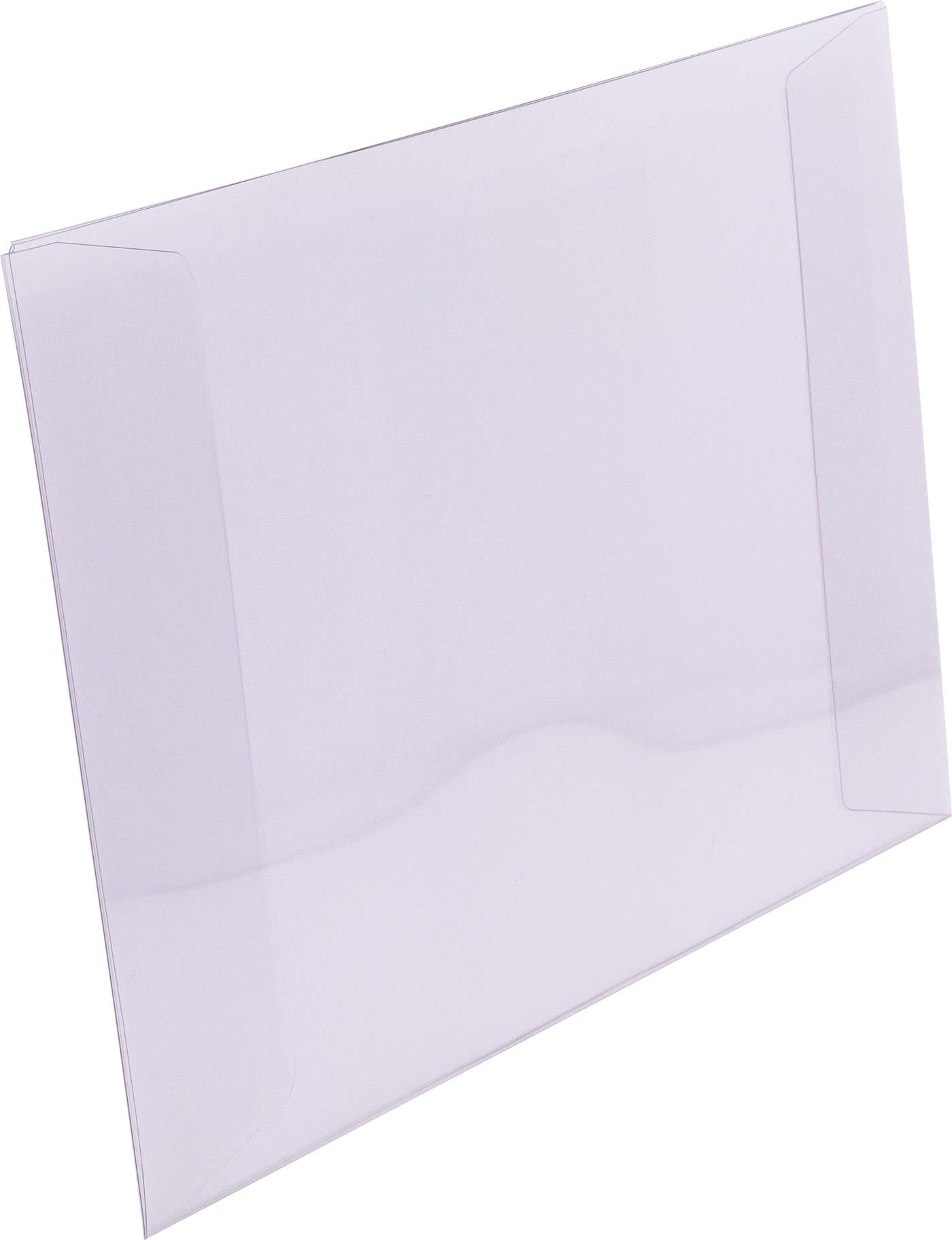 Mappe f. DIN A4, PVC 250 g/qm, klar, ohne Ordnungsskala