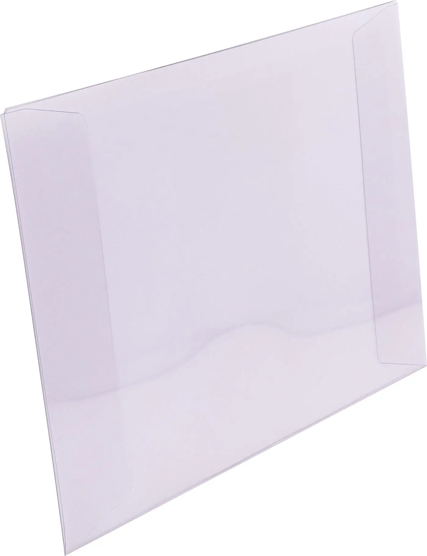 Mappe f. DIN A4, PVC 250 g/qm, klar, ohne Ordnungsskala