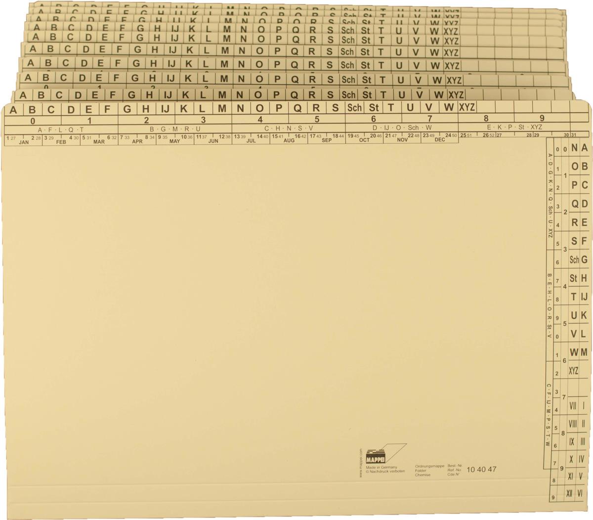 Kennenlernset Ordnungsmappe f. DIN A4, 350 g/qm-Artikelnummer-104047/10