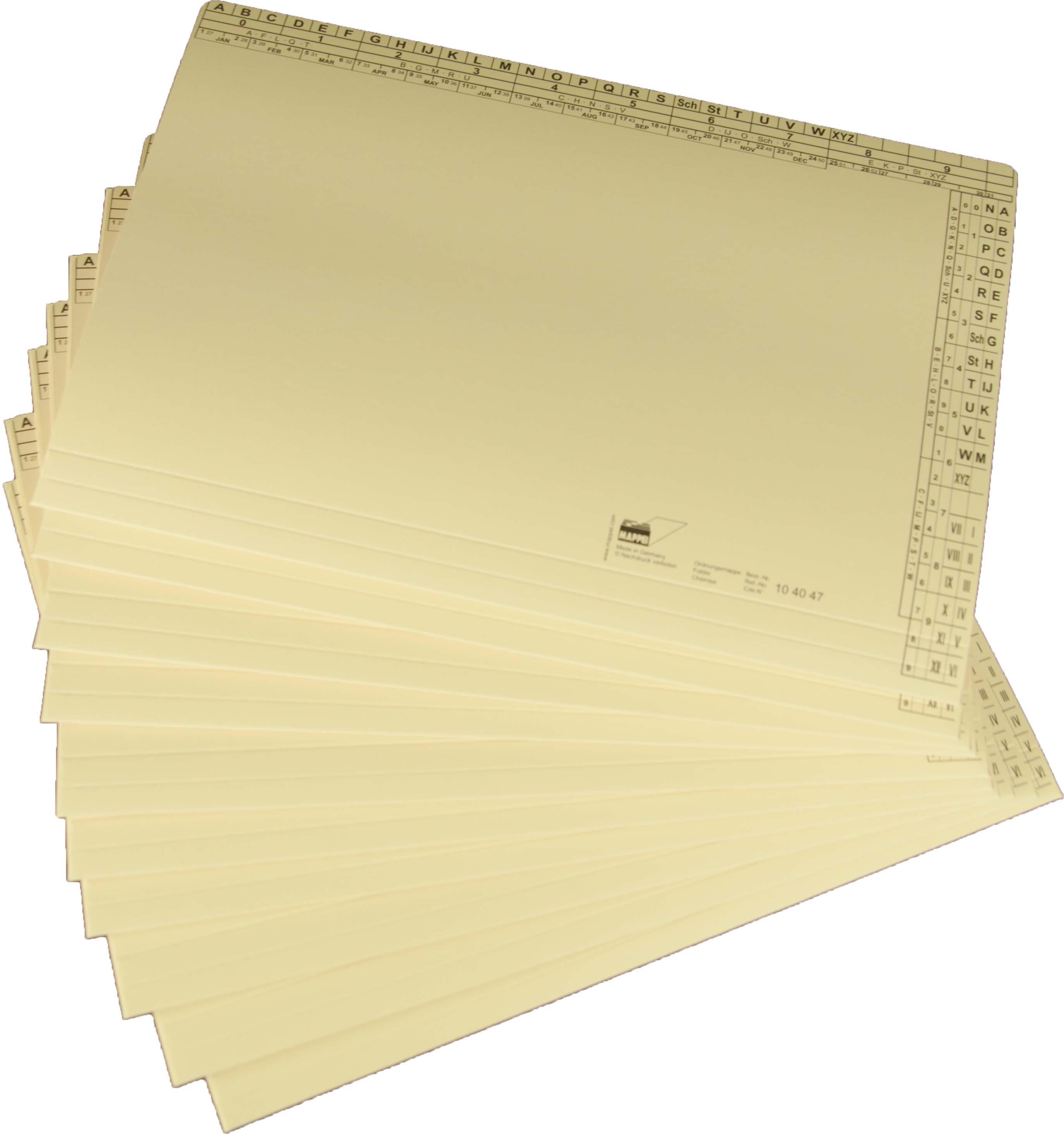 Kennenlernset Ordnungsmappe f. DIN A4, 350 g/qm-Artikelnummer-104047/10