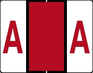 Buchstabenetikett (gross) "A", Farbe rot, 50/Bogen