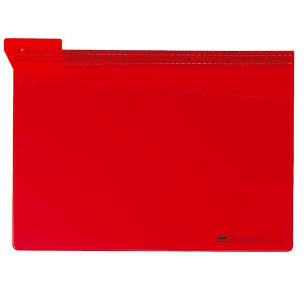 OUT-Mappe A4, m. Läuferschiene u. Signalläufer, PVC, rot-Artikelnummer-223099