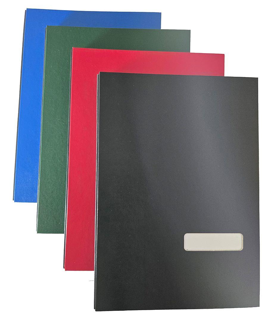 Unterschriftenmappe, 20 Fächer, kunststoff.-kasch., blau-Artikelnummer-10.62002