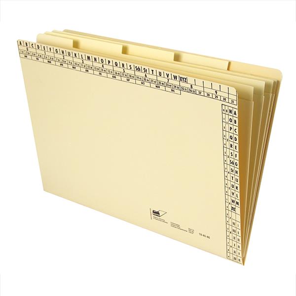 Fächermappe A4, 5 Fächer, Natron hell, 230 g/qm-Artikelnummer-194046
