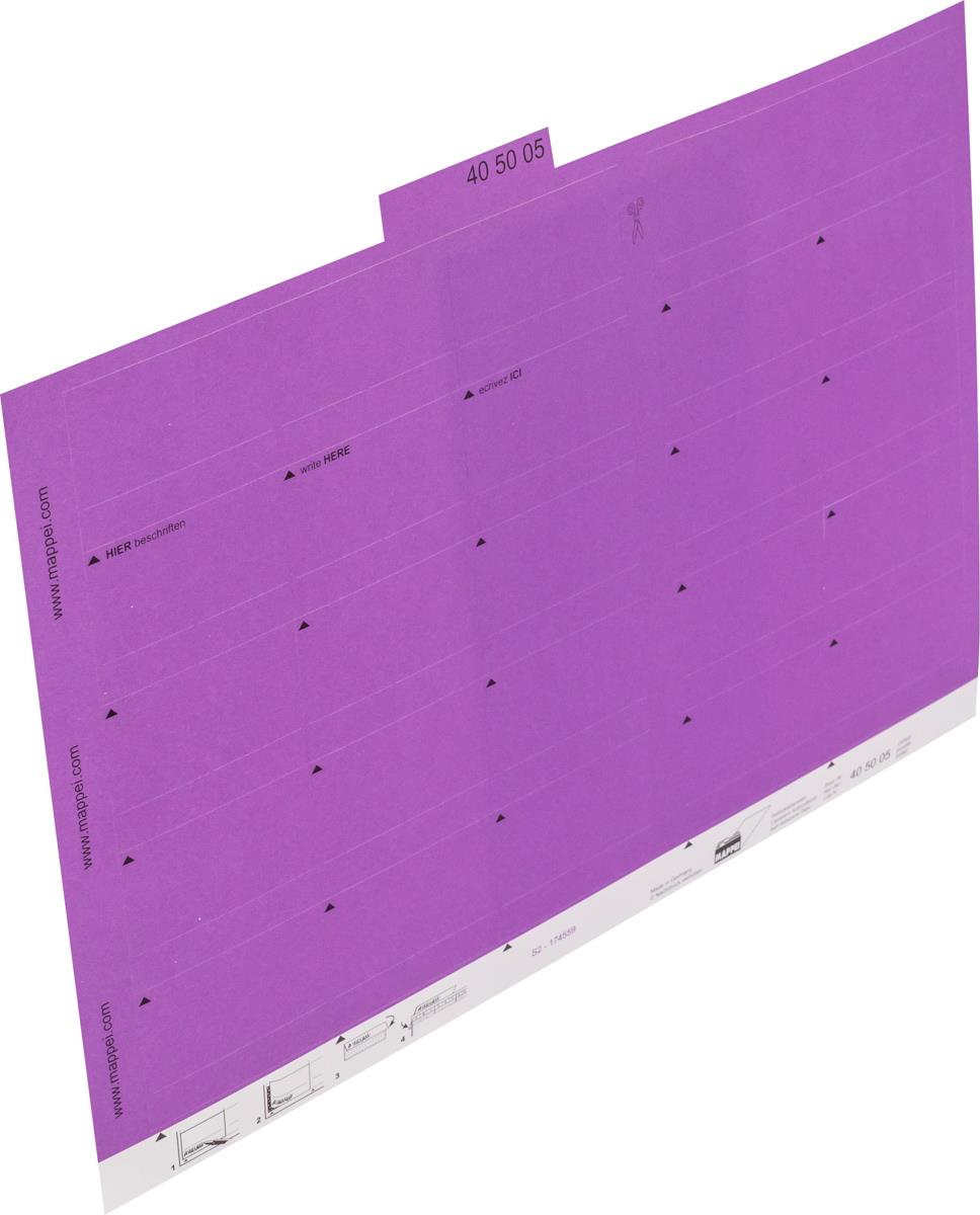 Selbstklebe-Reiter, violett, 55 mm breit, Karton-Artikelnummer-405005