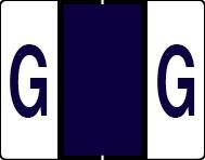 Buchstabenetikett (gross) "G", Farbe purpur, 50/Bogen-Artikelnummer-761286/07