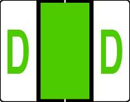 Buchstabenetikett (gross) "D", Farbe hellgrün, 50/Bogen-Artikelnummer-761286/04