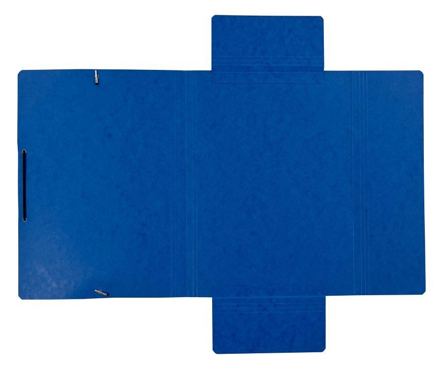 Eckspanner, A4, mit 3 Innenklappen, blau-Artikelnummer-10.55402
