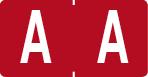 Klass.-Etikett (klein), Buchst. "A", rot, 500 Stck.-Artikelnummer-761278/01