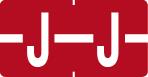 Klass.-Etikett (klein), Buchst. "J", rot, 500 Stck.-Artikelnummer-761278/10