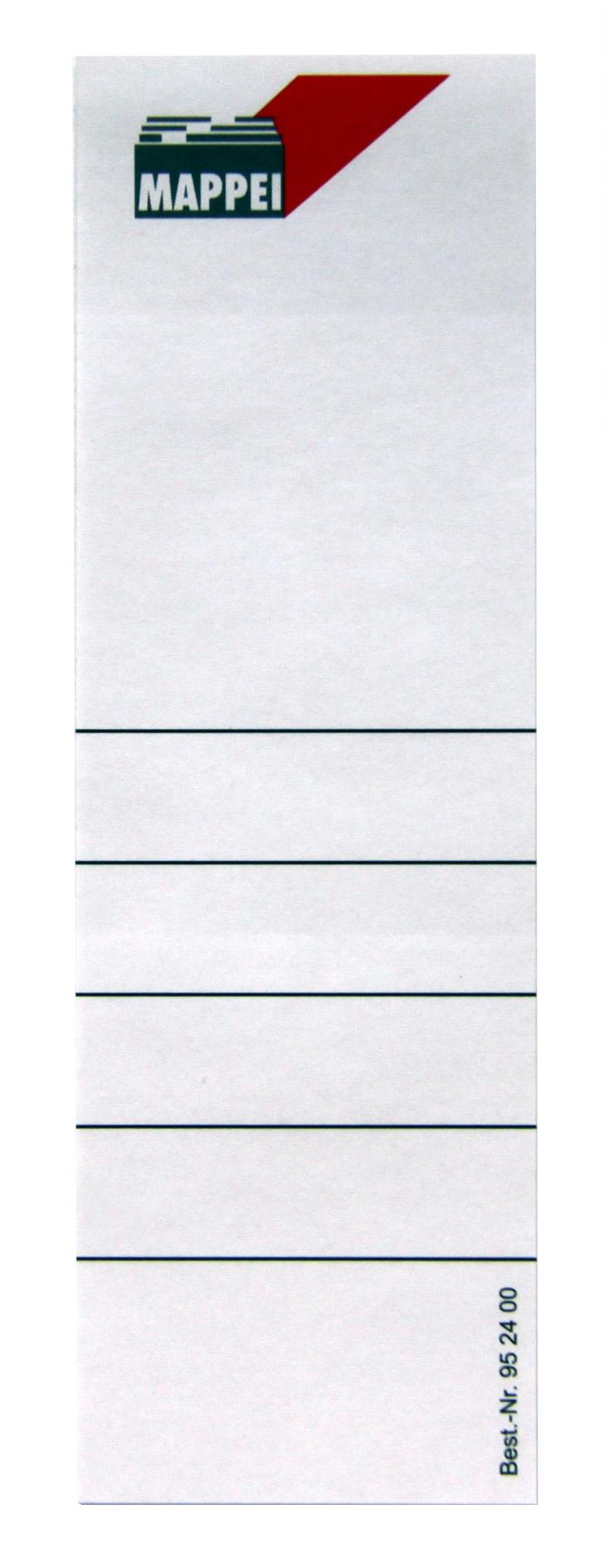 Rückenschild für Wechselclip 963082, selbstkl. , weiß-Artikelnummer-952400