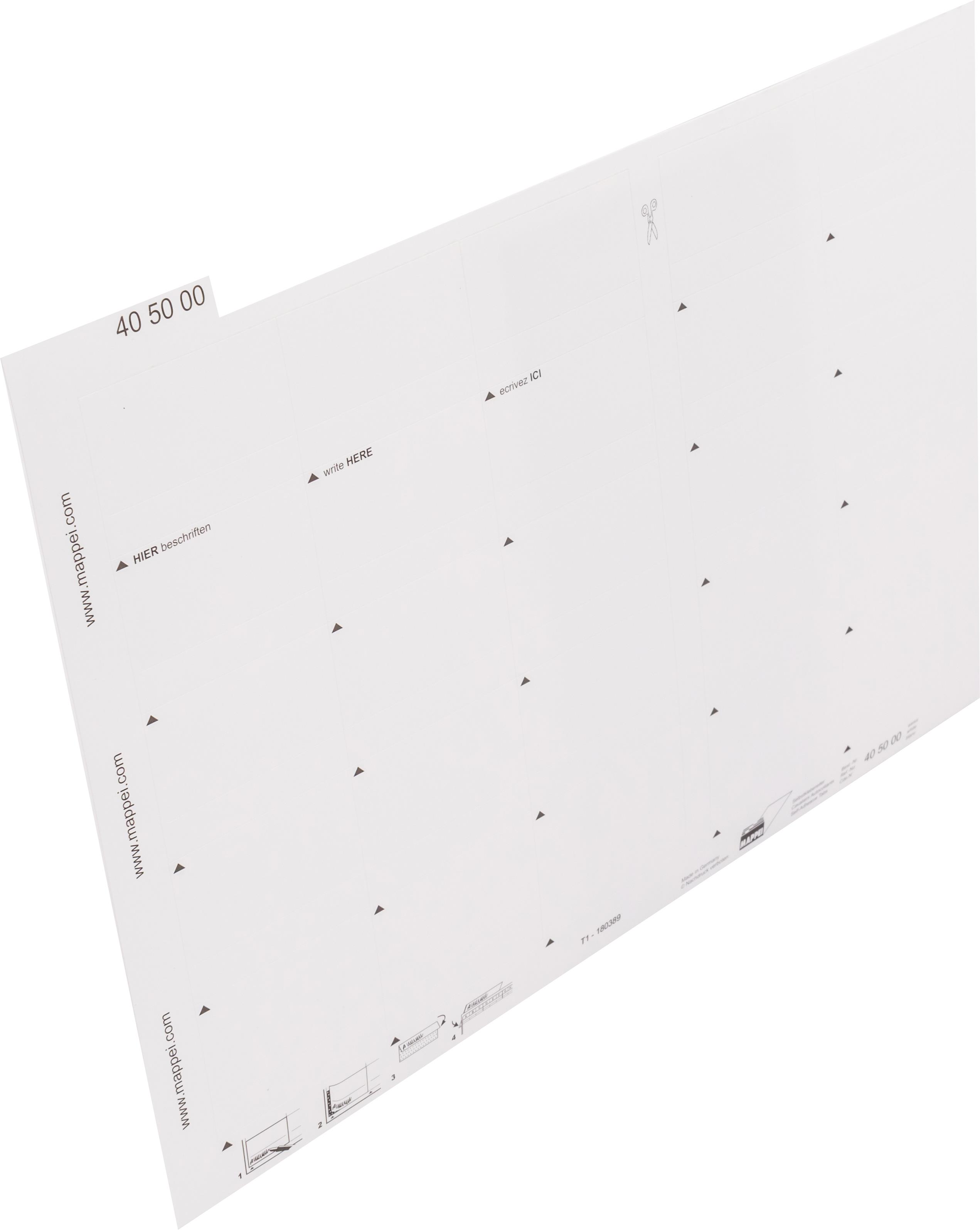 Selbstklebe-Reiter, weiss, 55 mm breit, Karton-Artikelnummer-405000