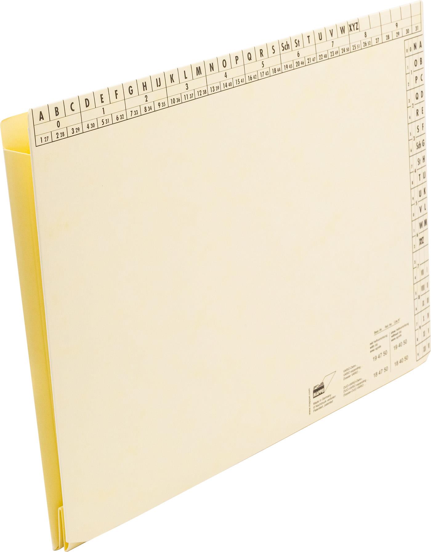 VARIO-Dehnhefter f. DIN A4 Kapazität, bis 6 cm, Glanzkarton, 425 g/qm