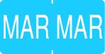 Monatsetikett "MAR", hellblau, 500 Stck./Rolle-Artikelnummer-761279/03