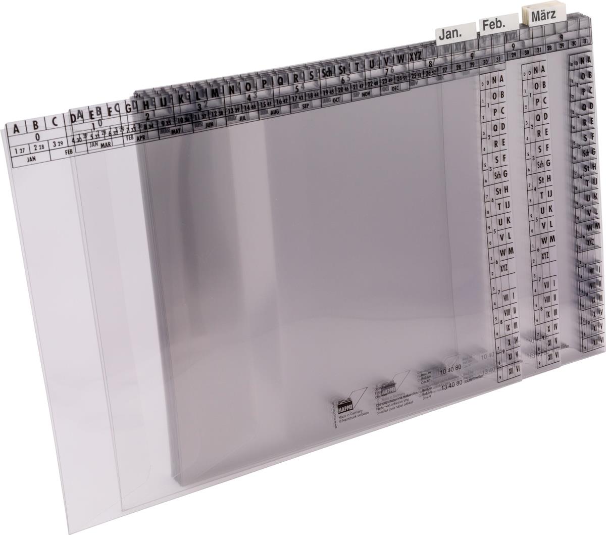 Orgamodul "Monate" (Jan.-Dez.), PVC-Mappen-Artikelnummer-394015/80