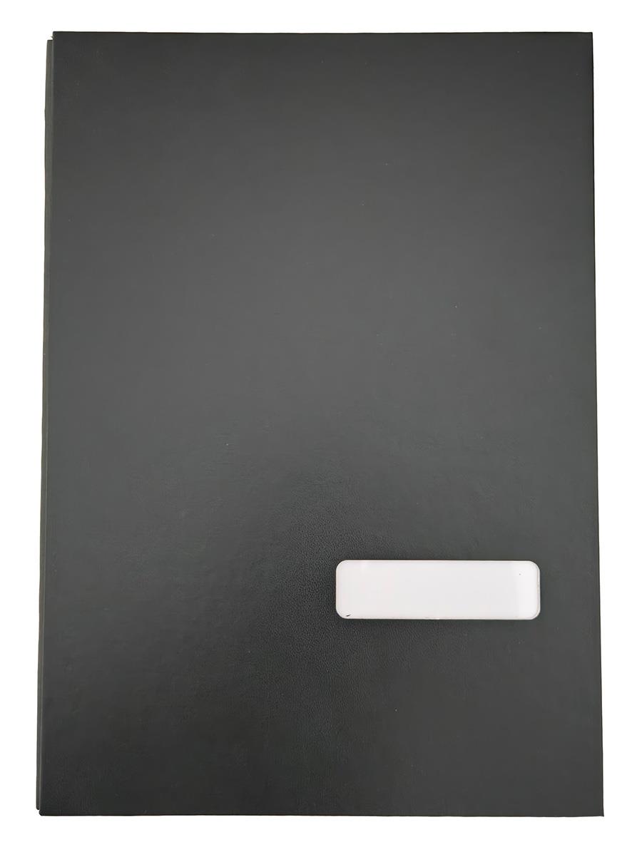 Unterschriftenmappe, 20 Fächer, kunststoff.-kasch., schwarz