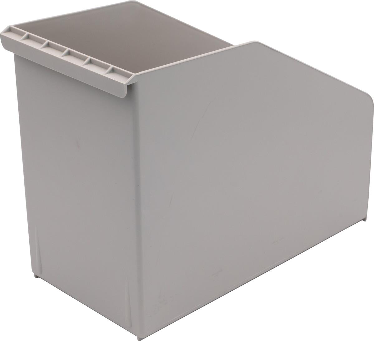 Ordnungsbox A4, lateral, 15 cm breit, Polystyrol, grau-Artikelnummer-765285