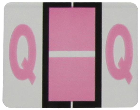 Buchstabenetikett (gross) "Q", Farbe lila, 500/Rolle
