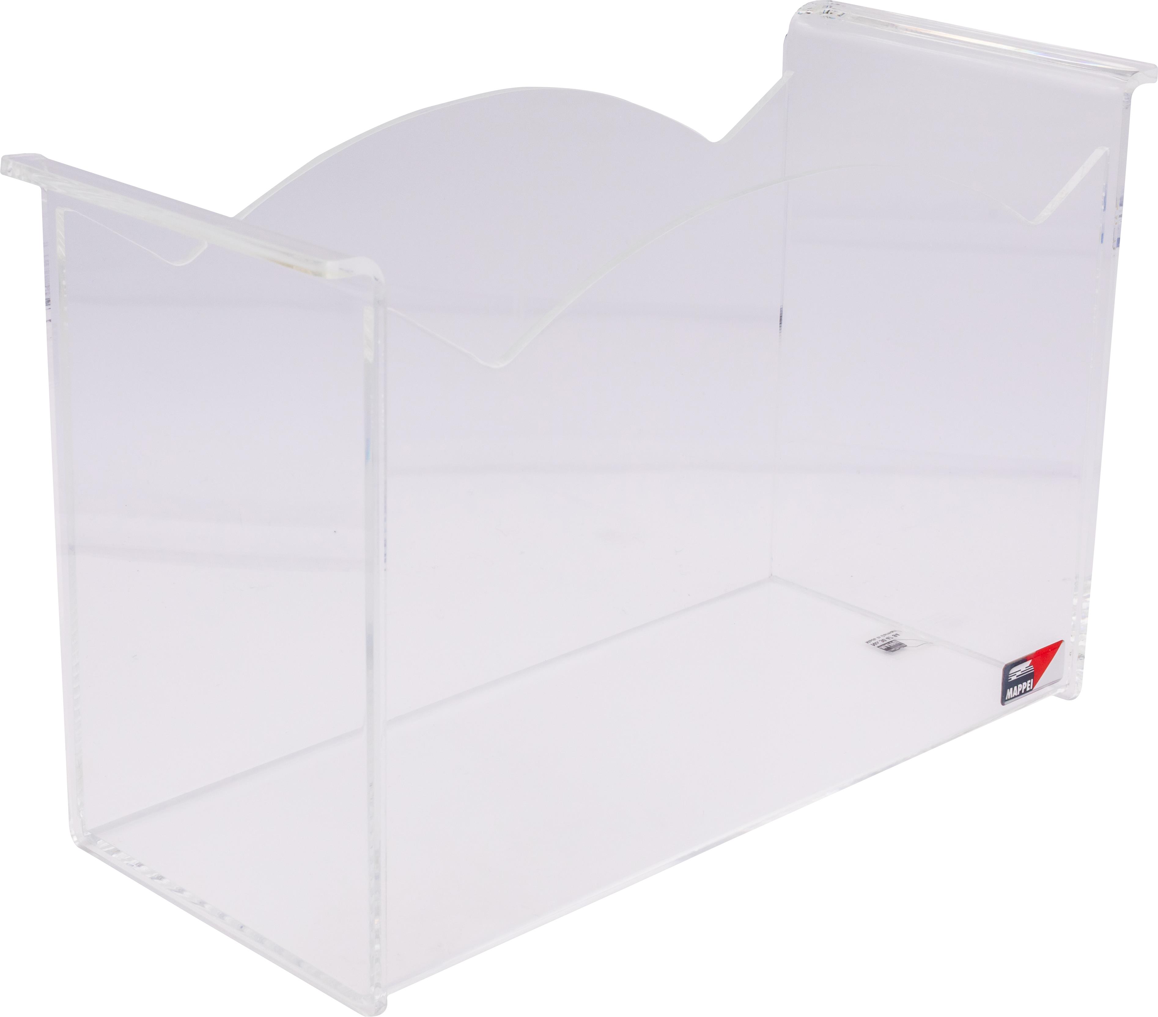 Schreibtisch-Box für DIN A4, 15 cm breit, Acrylglas