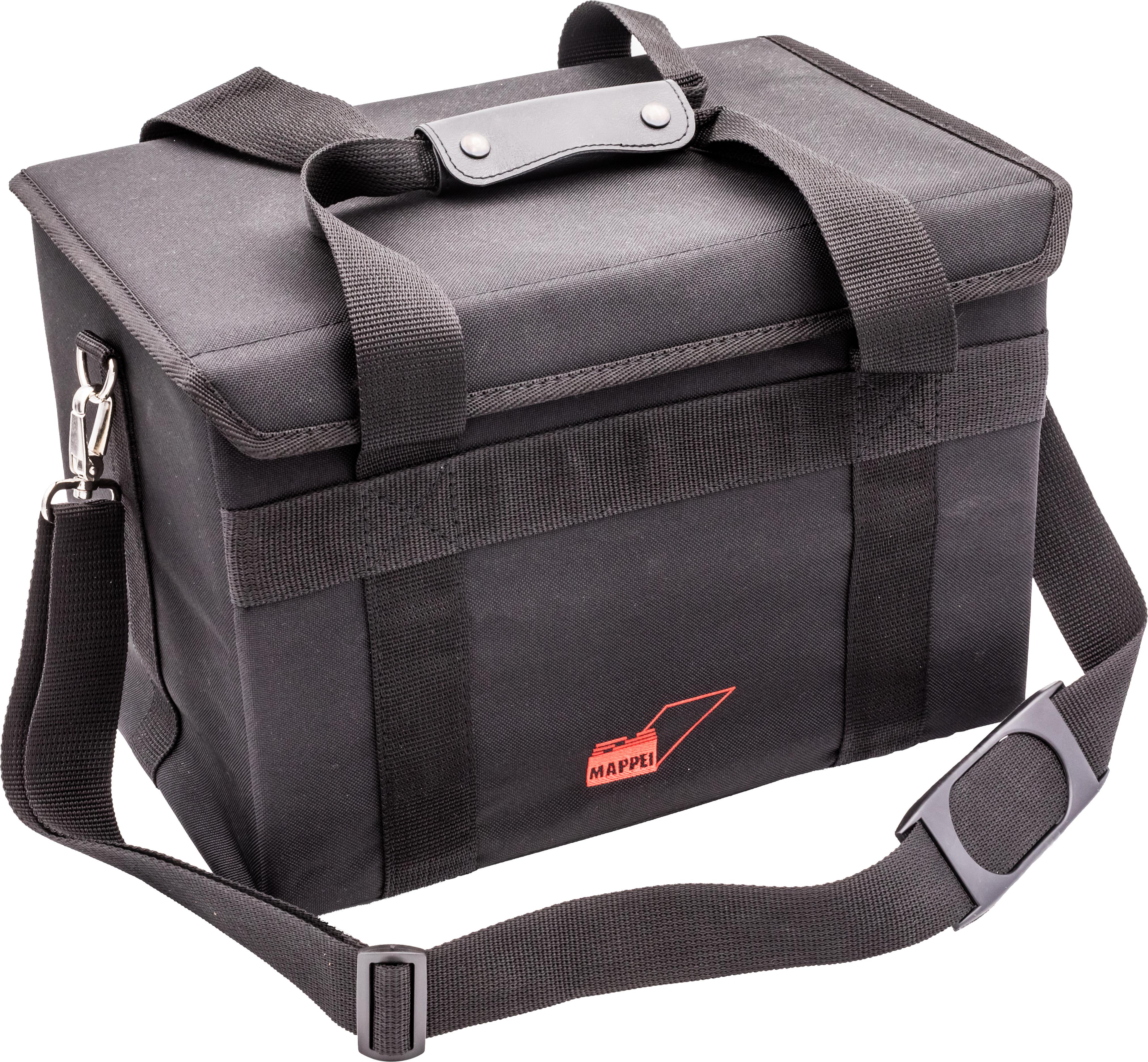 Transporttasche für 2 10 cm-Boxen, m. Trageriemen, Nylon