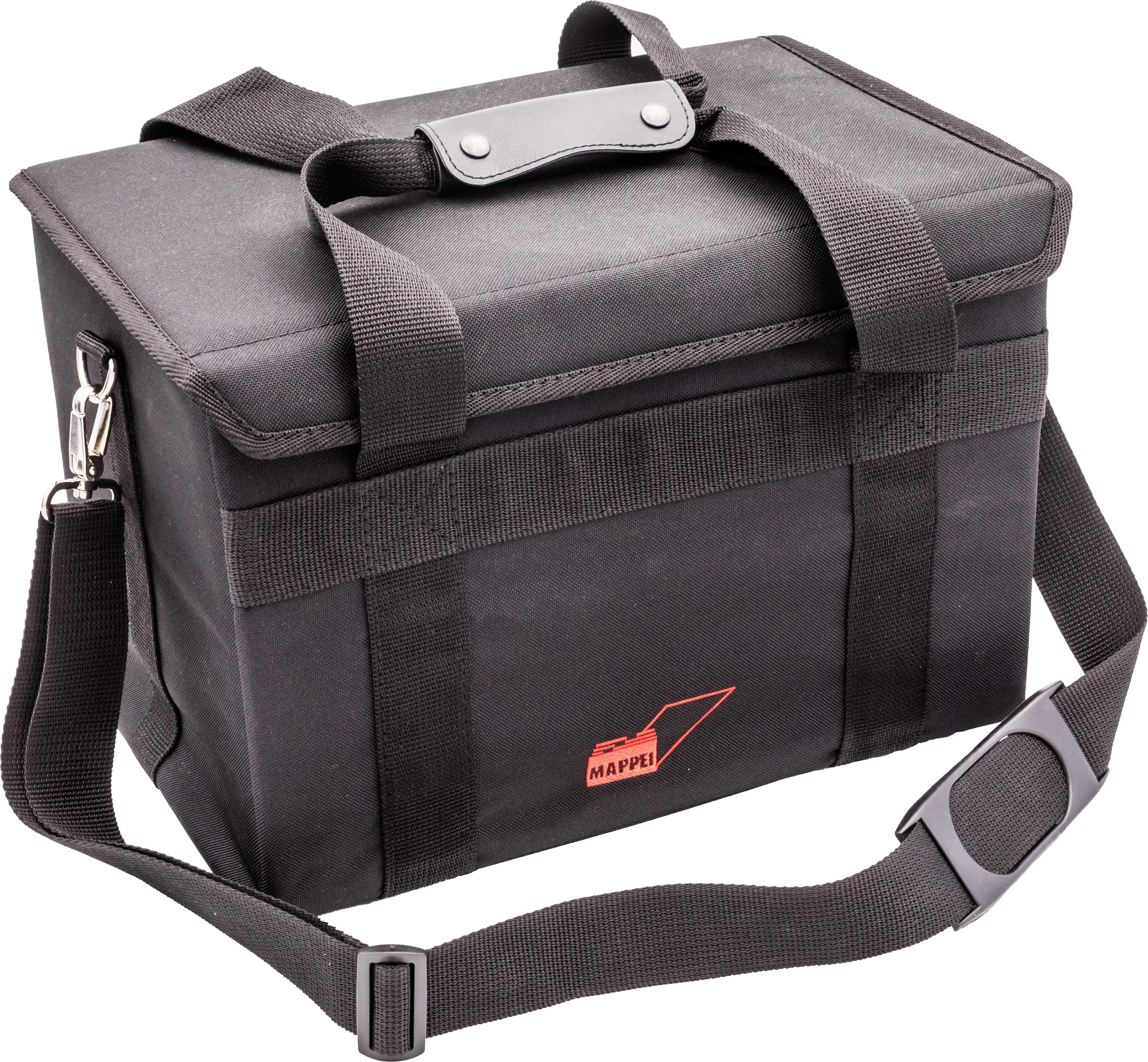 Transporttasche für 2 10 cm-Boxen, m. Trageriemen, Nylon