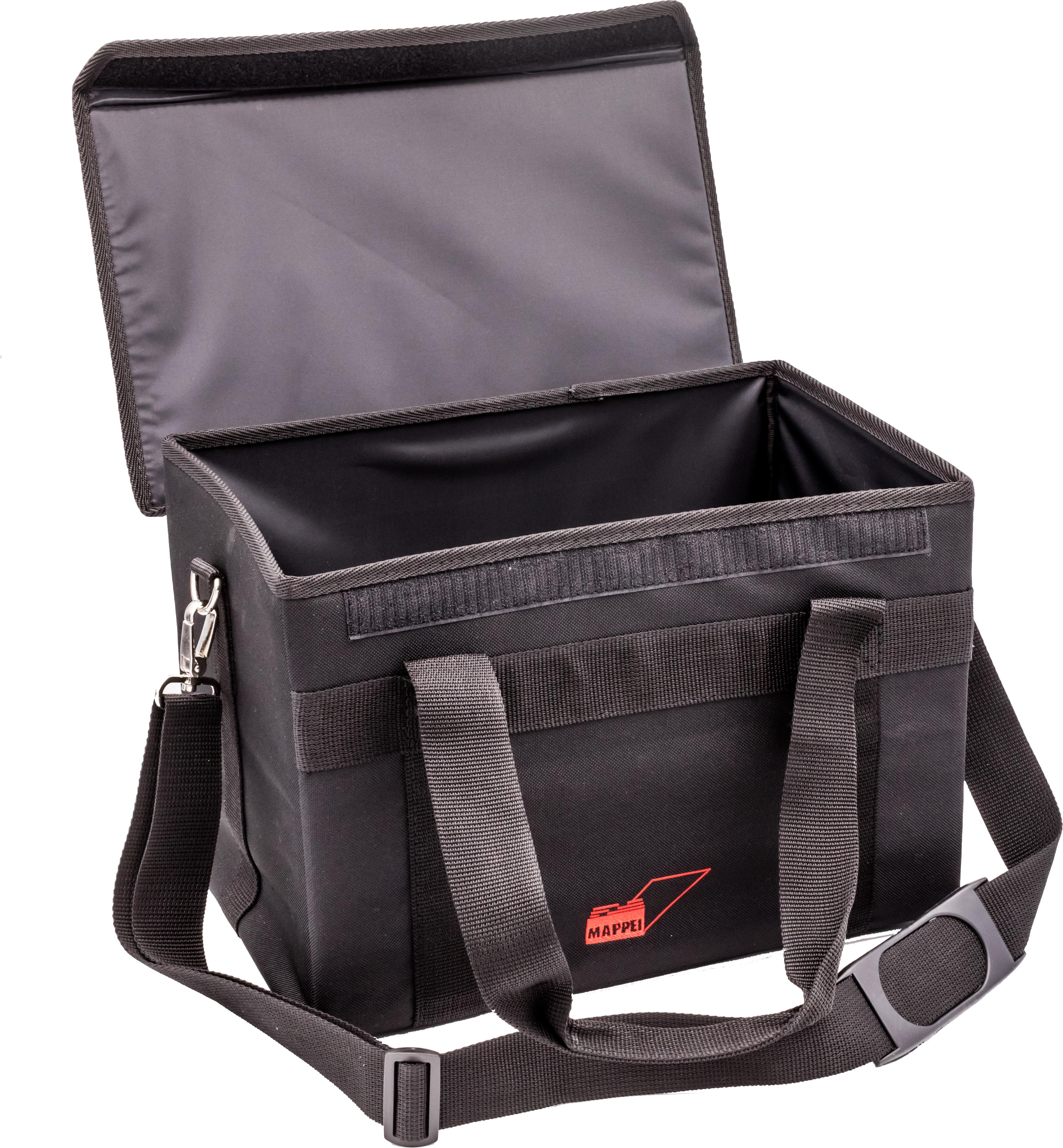 Transporttasche für 2 10 cm-Boxen, m. Trageriemen, Nylon-Artikelnummer-980010