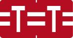 Klass.-Etikett (klein), Buchst. "T", rot, 500 Stck.-Artikelnummer-761278/20