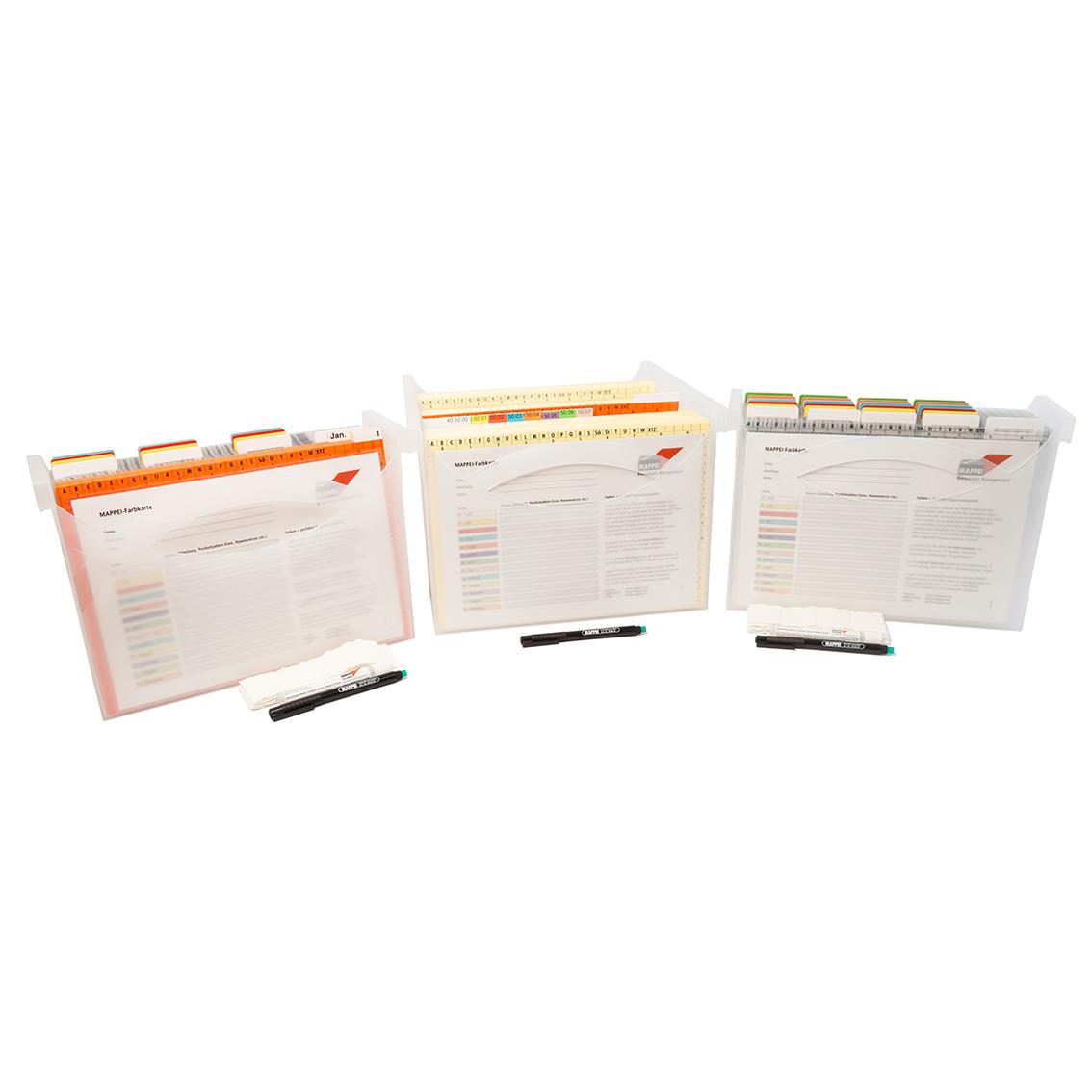 Gesamtpaket Arbeitsplatz-Organisation (Boxen aus PP)-Artikelnummer-394080/1