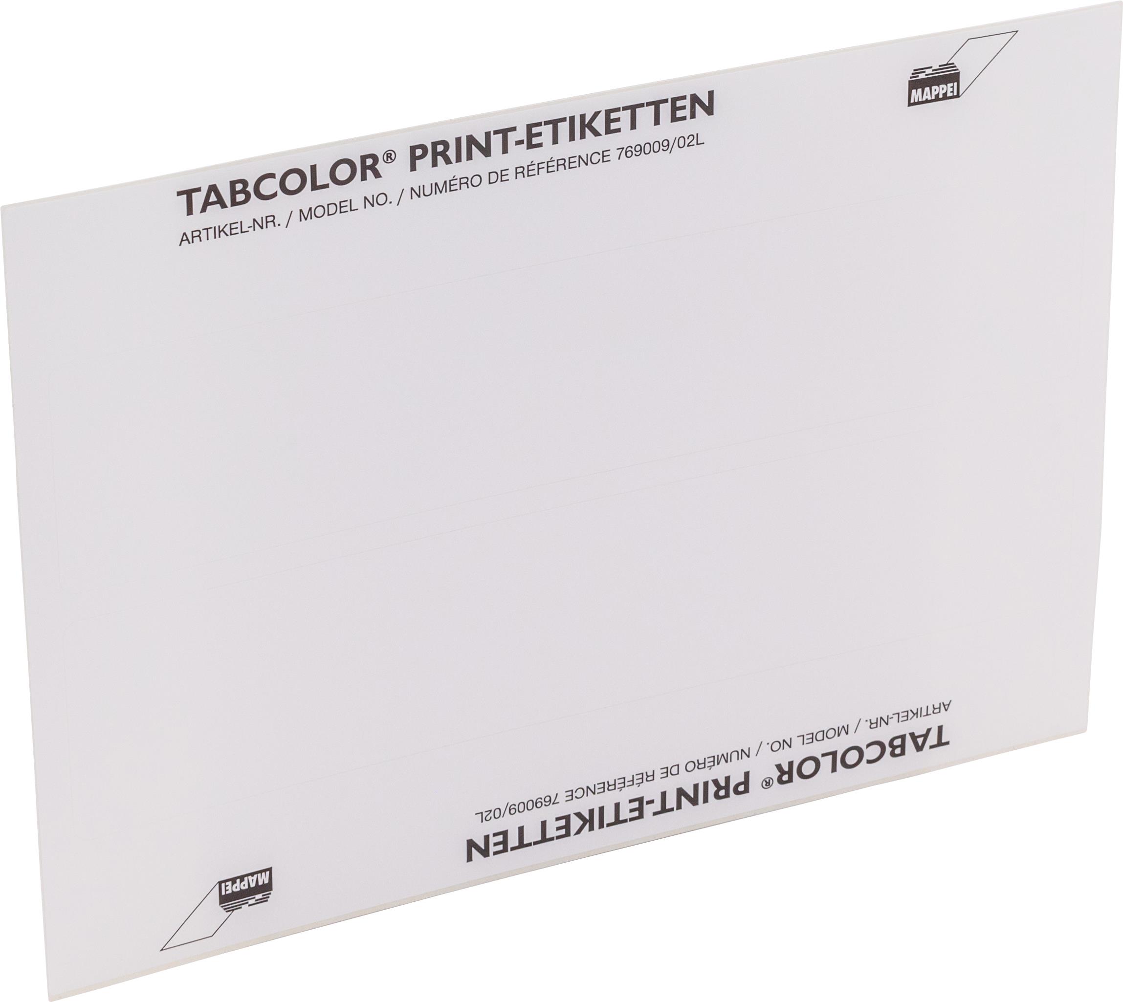TABCOLOR-PRINT-Etikett, 197 mm, Poly., 1600 St. inkl. Lizenz-Artikelnummer-769009/02L