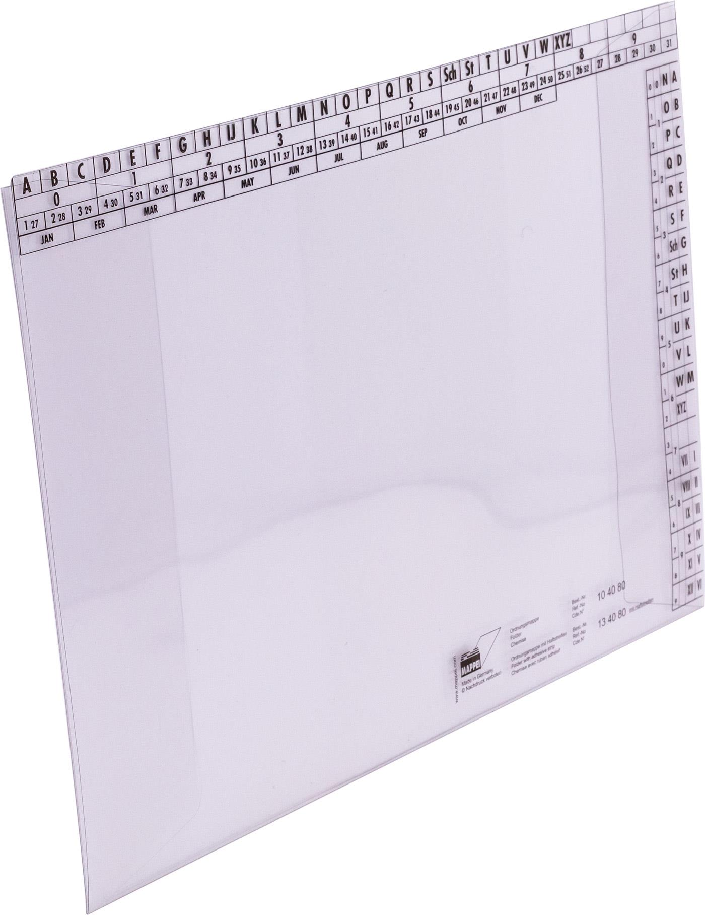 Ordnungsmappe für DIN A4, PVC 250 g/qm, klar-Artikelnummer-104080MASTER