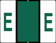 Buchstabenetikett (gross) "E", Farbe dunkelgrün, 50/Bogen-Artikelnummer-761286/05