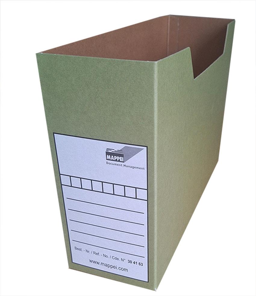 Ordnungsbox/Archivschachtel f. DIN A4, Duplexkarton, grün-Artikelnummer-304163