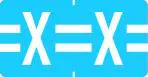 Klass.-Etikett (klein), Buchst. "X", blau, 500 Stck.