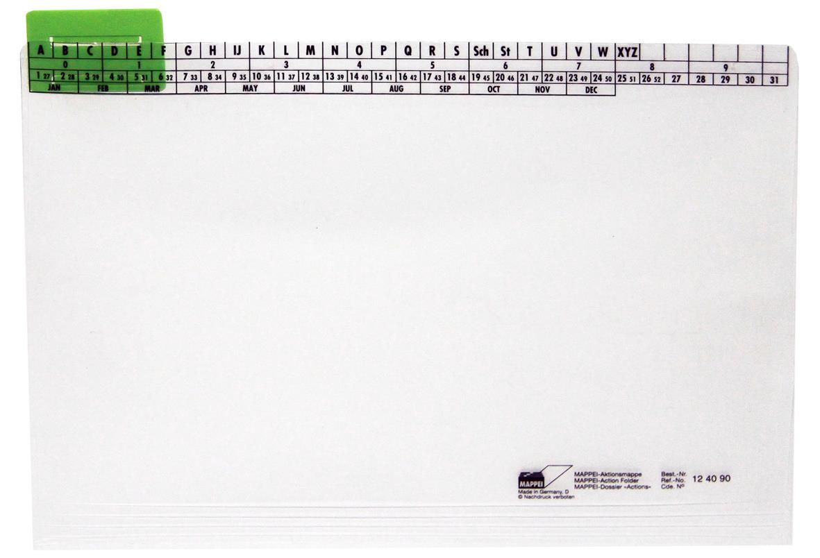 Aktionsmappe aus PP, 400 g/qm, klar, mit Läufer -Artikelnummer-124090/11