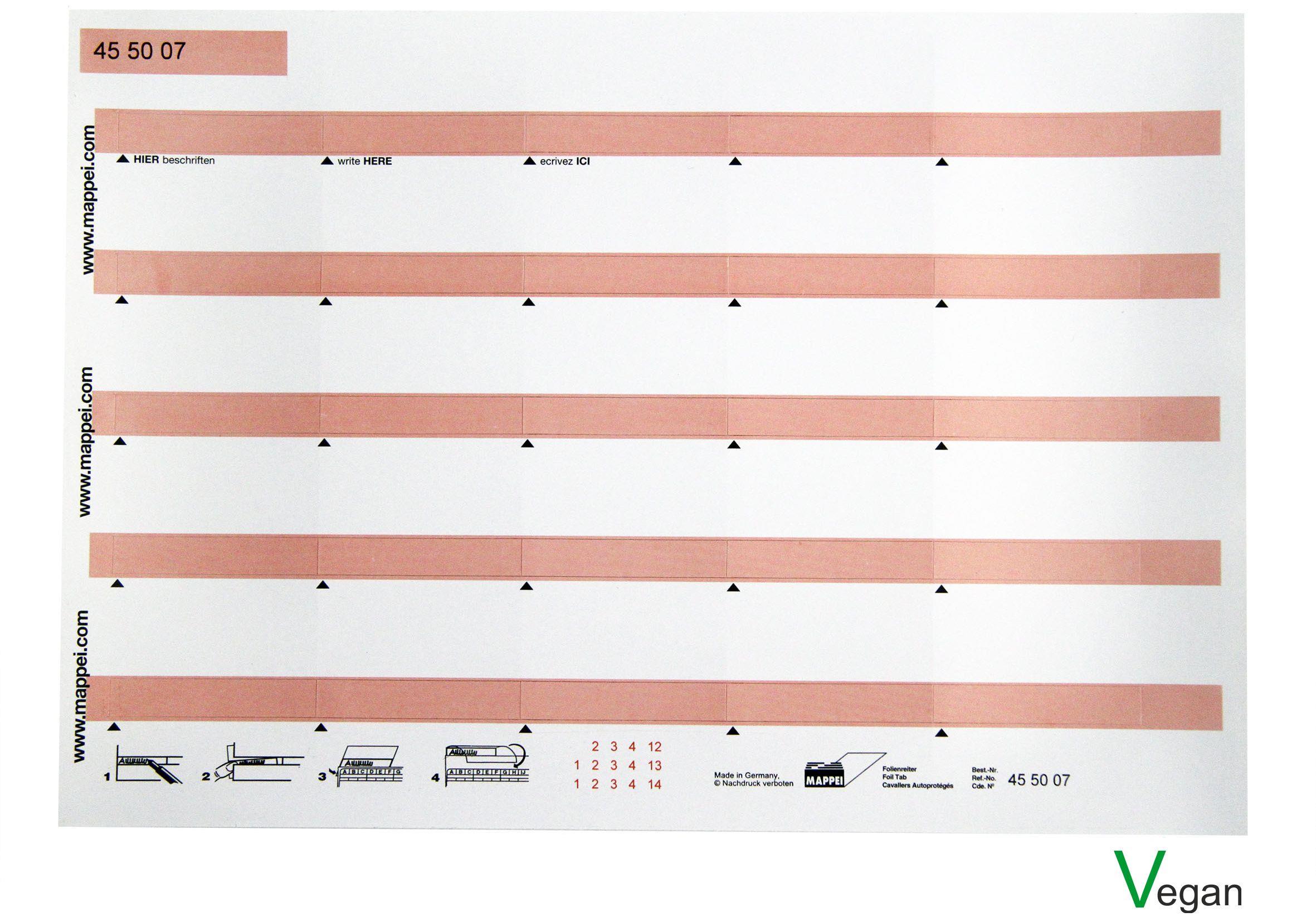 Selbstklebe-Folienreiter, 55 mm breit