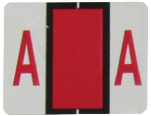 Buchstabenetikett (gross) "A", Farbe rot, 500/Rolle
