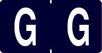 Klass.-Etikett (klein), Buchst. "G", purpur, 500 Stck.-Artikelnummer-761278/07