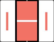 Buchstabenetikett (gross) "I", Farbe rosa, 50/Bogen