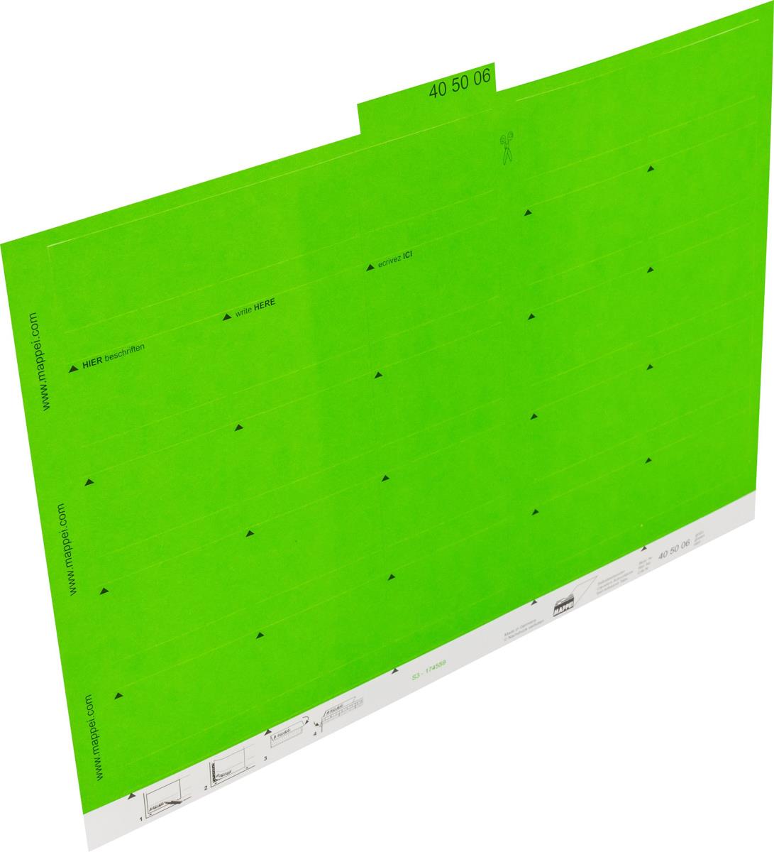 Selbstklebe-Reiter, grün, 55 mm breit, Karton-Artikelnummer-405006
