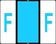 Buchstabenetikett (gross) "F", Farbe blau, 50/Bogen-Artikelnummer-761286/06