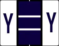 Buchstabenetikett (gross) "Y", Farbe purpur, 50/Bogen-Artikelnummer-761286/25