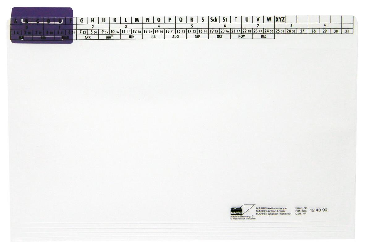 Aktionsmappe aus PP, 400 g/qm, klar, mit Läufer 