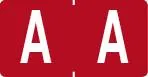 Klass.-Etikett (klein), Buchst. "A", rot, 500 Stck.-Artikelnummer-761278/01