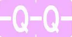 Klass.-Etikett (klein), Buchst. "Q", lila, 500 Stck.