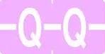 Klass.-Etikett (klein), Buchst. "Q", lila, 500 Stck.-Artikelnummer-761278/17